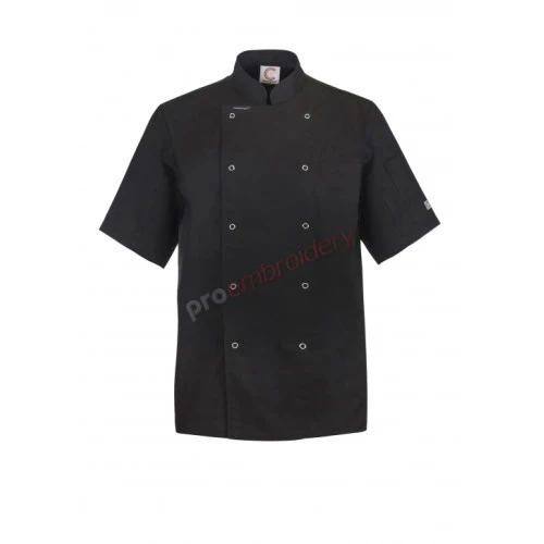 Executive Chefs Jacket With Press Studs - Short Sleeve Cj040
