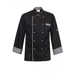 Executive Chefs Lightweight Vented Jacket With Checked Detail