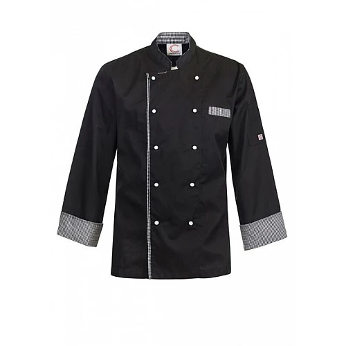 Executive Chefs Lightweight Vented Jacket With Checked Detail