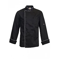 Executive Chefs Jacket With Piping - Long Sleeve Cj037