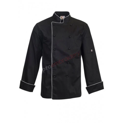 Executive Chefs Jacket With Piping - Long Sleeve Cj037