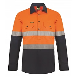 Hybrid Hi Vis Close Front Shirt -WS6031 Hybrid Hi Vis Close Front Shirt -WS6031