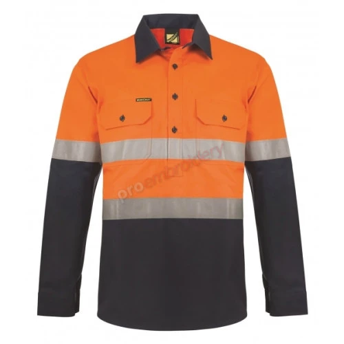 Hybrid Hi Vis Close Front Shirt -WS6031