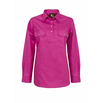 Ladies Half Placket Shirt