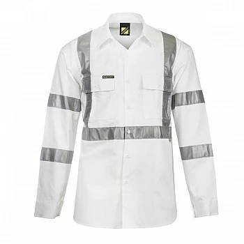 Long Sleeves Hi Vis X-Pattern Shirt  WS3222