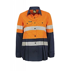 Maternity Hi Vis Shirt With Reflective Tape 100% Cotton Maternity Hi Vis Shirt With Reflective Tape 100% Cotton