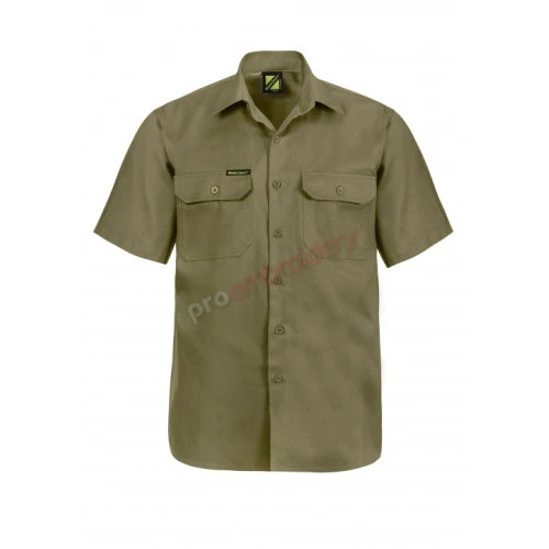 Short Sleeve Cotton Drill Shirt Ws3021 Short Sleeve Cotton Drill Shirt Ws3021
