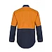 Hi Vis Two Tone Long Sleeve Cotton Drill Shirt