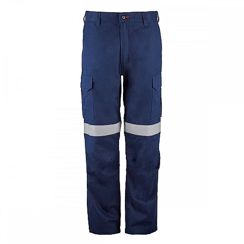 Fire Resistant Cargo Pants With Reflective Tape HRC 2 Inherent Protection