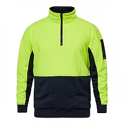 Hi Vis Two Tone Half Zip Pullover