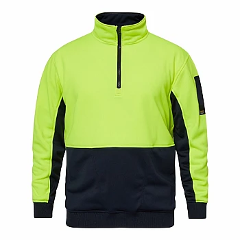 Hi Vis Two Tone Half Zip Pullover