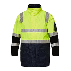 WorkCraft Hi Vis 4 in 1 Jacket With Tape - WW9022