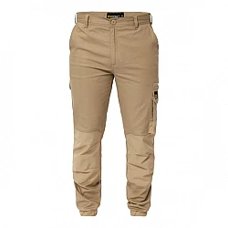Stretch Cargo Pants With Elasticised Hem -  Wp4018