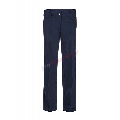 Ladies Mid Weight Cargo Cotton Drill Pants