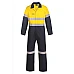 Hi Vis Two Tone Cotton Drill  Coveralls With Reflective Tape 