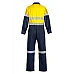 Hi Vis Two Tone Cotton Drill  Coveralls With Reflective Tape 