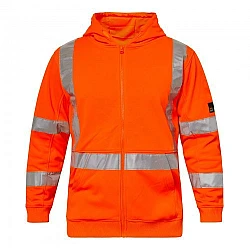 Alpine Hi Vis Hoodie With X Reflective Tape 