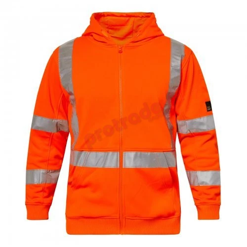 Alpine Hi Vis Hoodie With X Reflective Tape Alpine Hi Vis Hoodie With X Reflective Tape