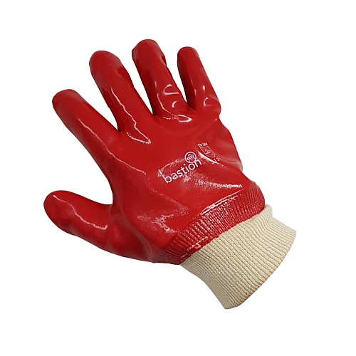 Chemical Resistant PVC Gloves 27cm Knitted Cuff Chemical Resistant PVC Gloves 27cm Knitted Cuff
