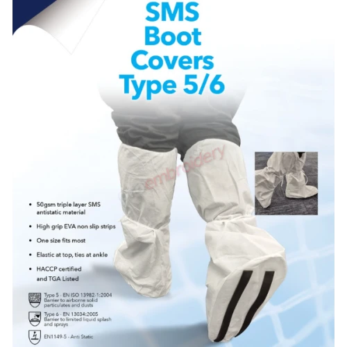 SMS Shoe Boot Covers for Asbestos Removal - Bag of 50 SMS Shoe Boot Covers for Asbestos Removal - Bag of 50
