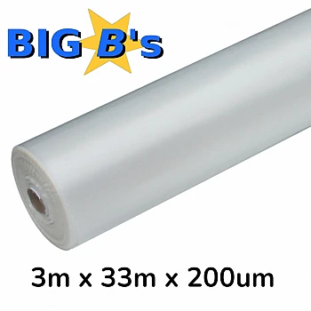 Extender Zip Wall Clear Plastic 3M x 33M x 200um