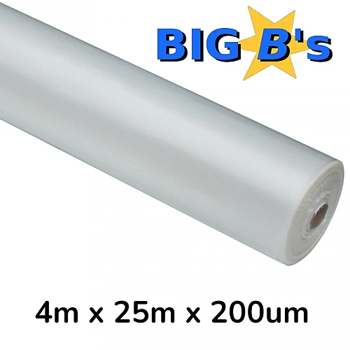 Extender Zip Wall Plastic Clear 4m X 25m X 200um