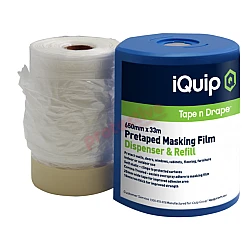 iQuip Pre Taped Masking Film Dispenser and Refill