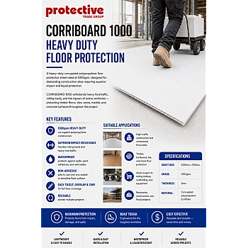 CORRIBOARD 1000 Heavy Duty Floor Protection