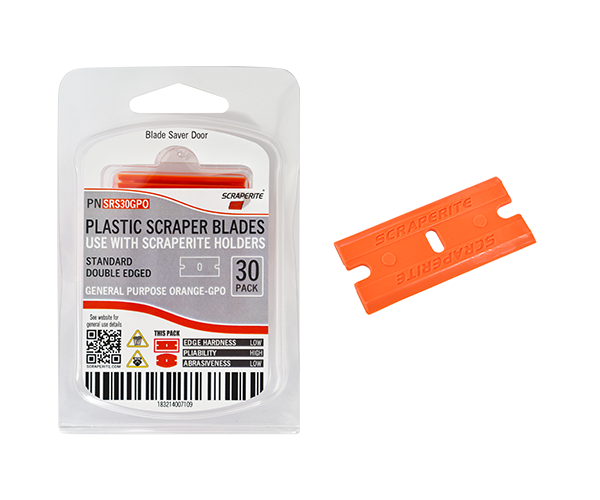 Scraperite Rectangle Plastic Blade - 30 Replacement Pack PROTRADE Online